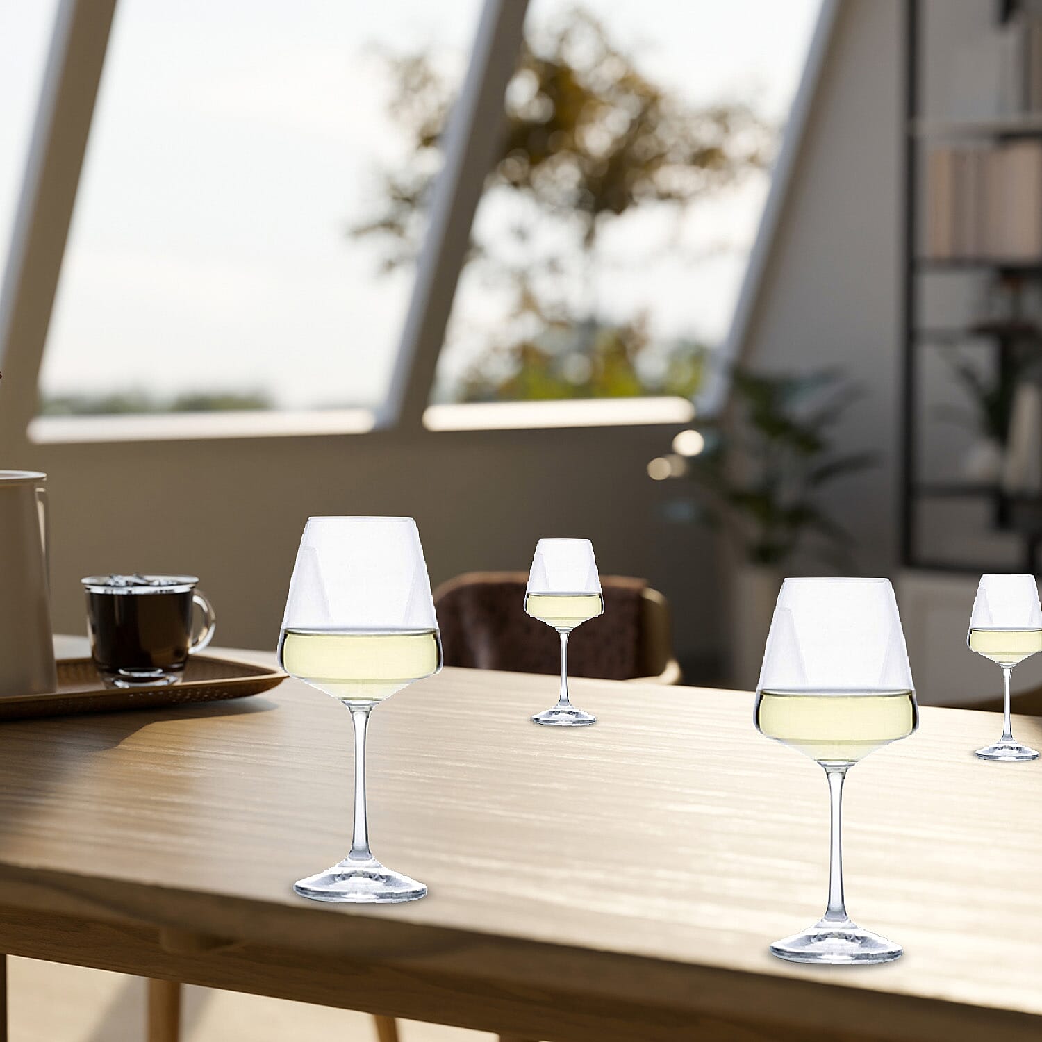 Set of 4 - Moods White Wine Glasses (360 mlx4) 7614799 1