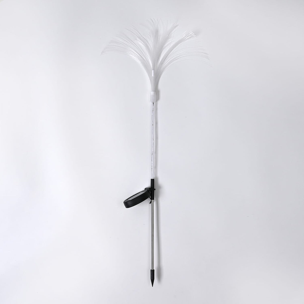 Set of 4 - Fibre Optic Jellyfish Solar-Charging Light Stakes (40x81cm) RGB Color Changing Pathway Lights with IP44 Waterproof Design - White 8023221 6