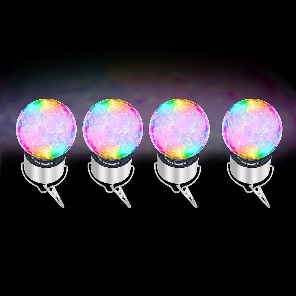 Set of 4 - Solar Garden 7 Colour Changing String Light (6- 8 Hours, 2V-11mAh)