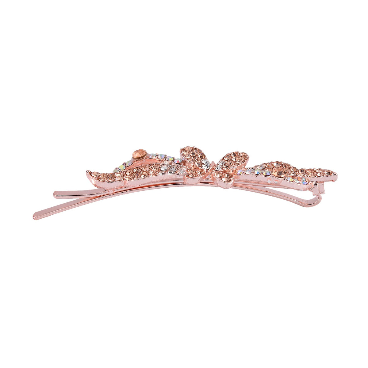 Set of 12 - Multicolour Austrian Crystal Butterfly Hair Clips 4237687 5