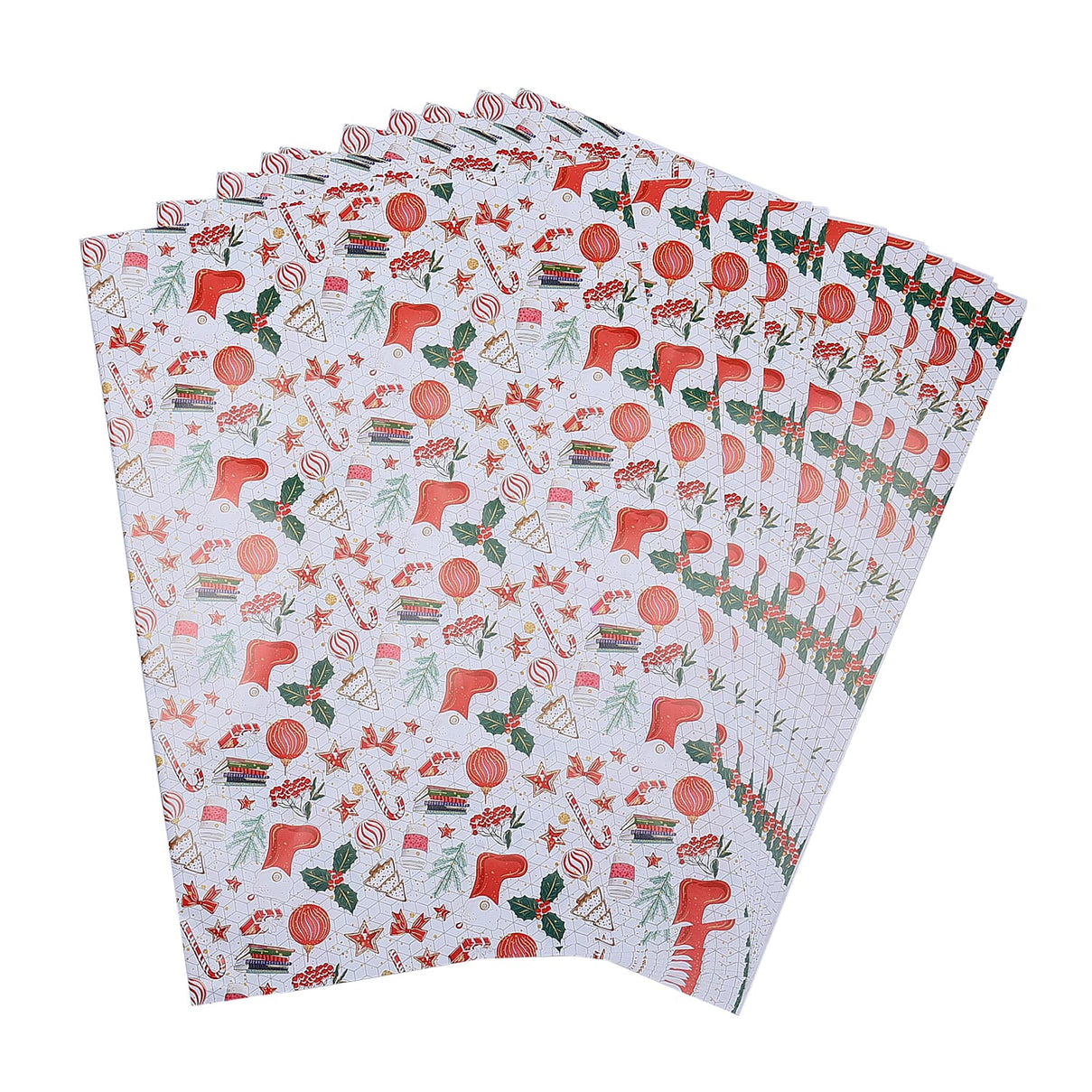 Set of 40 - Gift Wrapping Papers - Beige and Multi 6715885 2