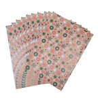 Set of 40 - Christmas Theme Wrapping Gift Papers (Size 74x51 Cm) - Beige and Multi