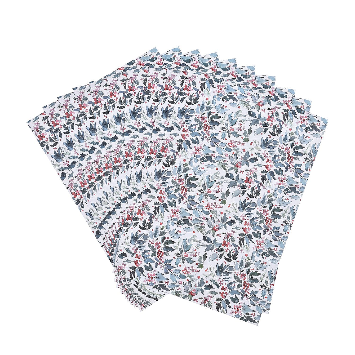 Set of 40 - Printed Gift Wrapping Papers - Blue and Multi 6715887 4