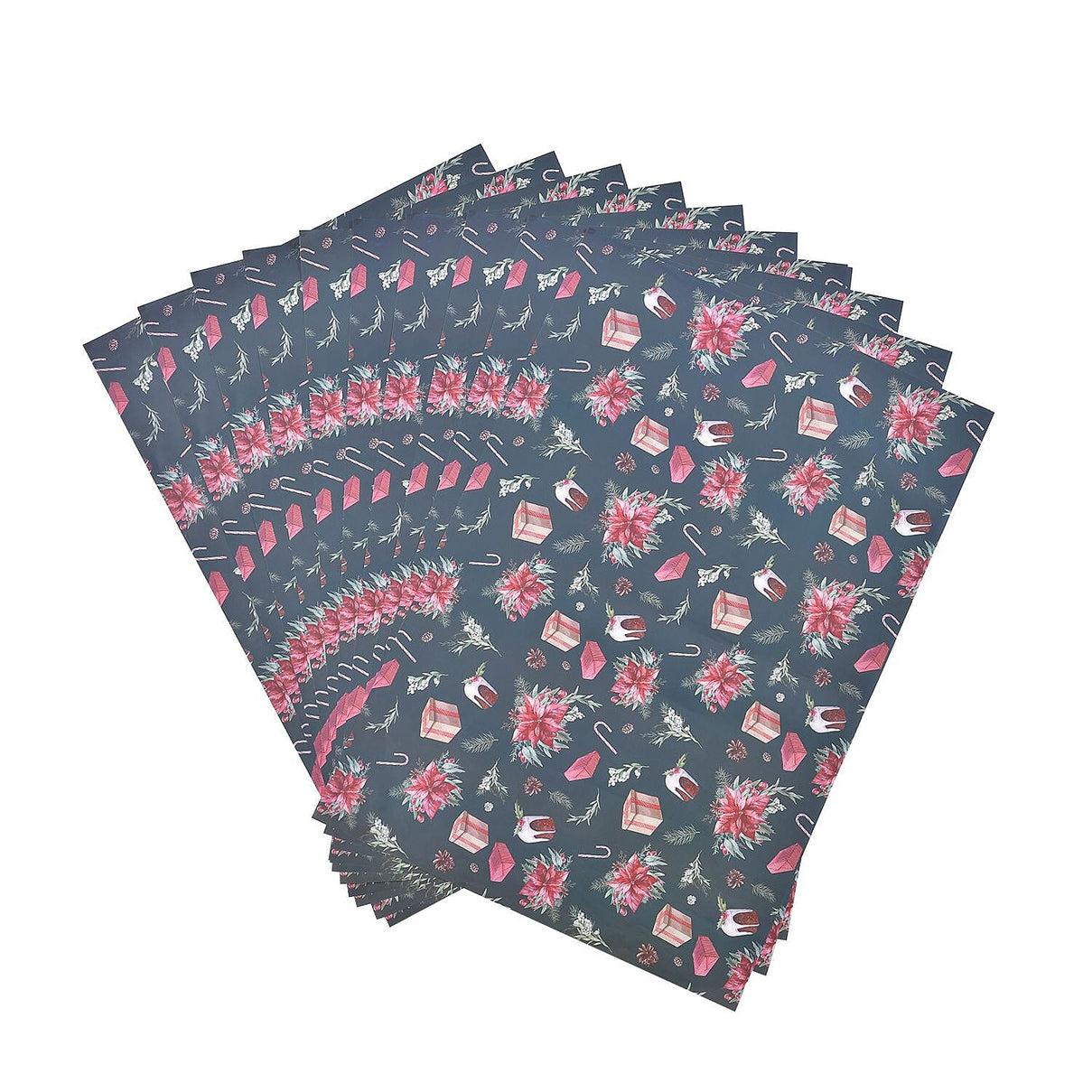 Set of 40 - Printed Gift Wrapping Papers - Blue and Multi 6715887 5