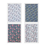Set of 40 - Christmas Theme Wrapping Gift Papers (Size 51x74Cm) - Blue and Multi
