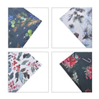 Set of 40 - Christmas Theme Wrapping Gift Papers (Size 51x74Cm) - Blue and Multi