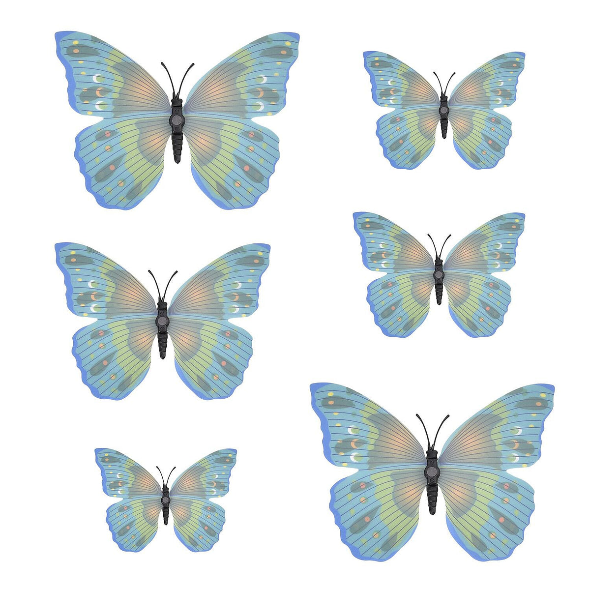 42 - 3D Magnet Butterflies Hanging Decoration Multi 7282172 1
