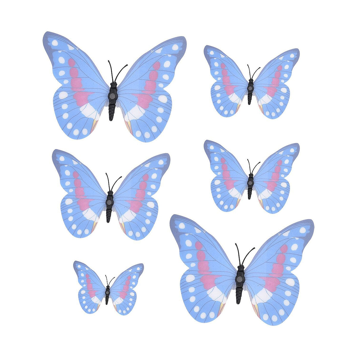 42 - 3D Magnet Butterflies Hanging Decoration Multi 7282172 3