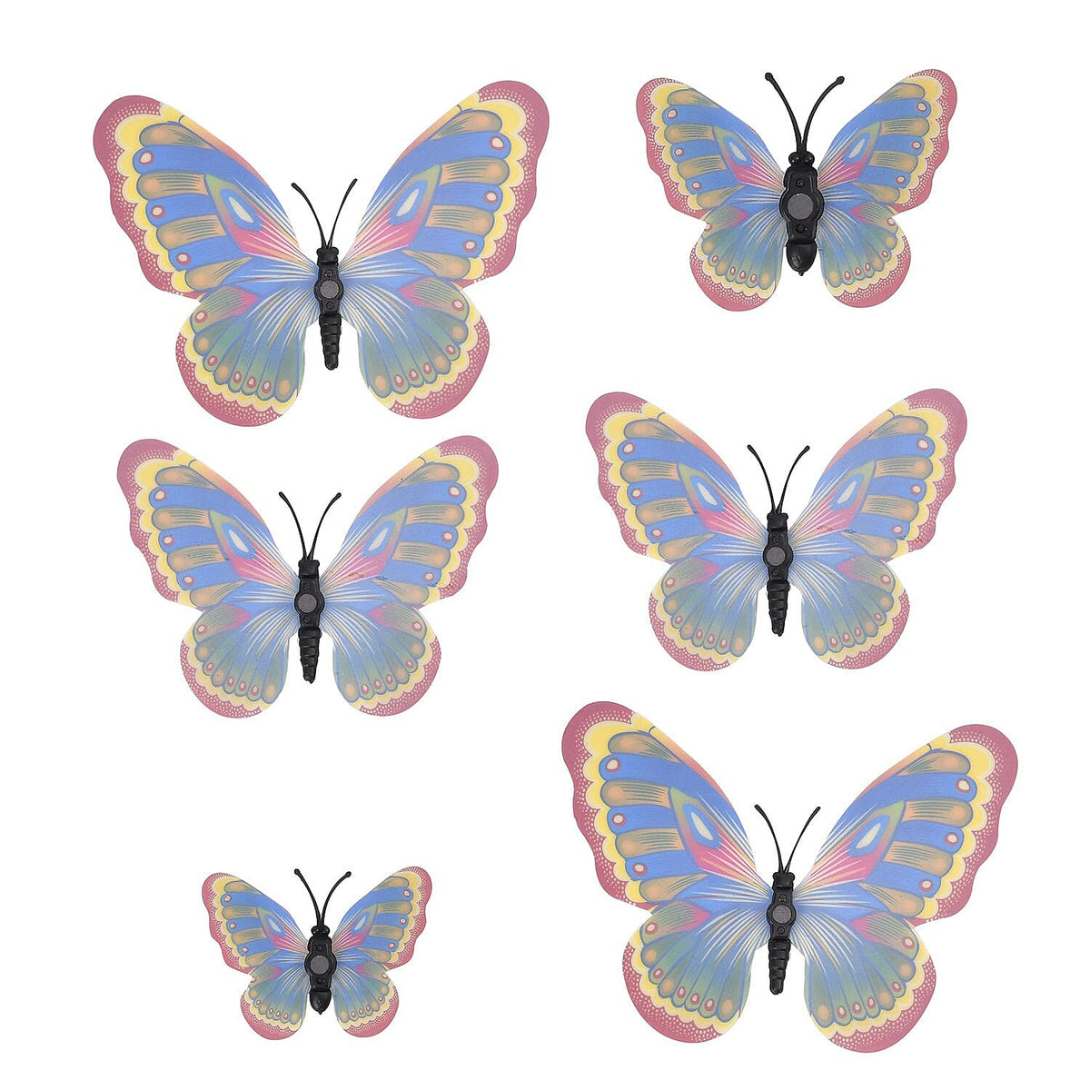 42 - 3D Magnet Butterflies Hanging Decoration Multi 7282172 5