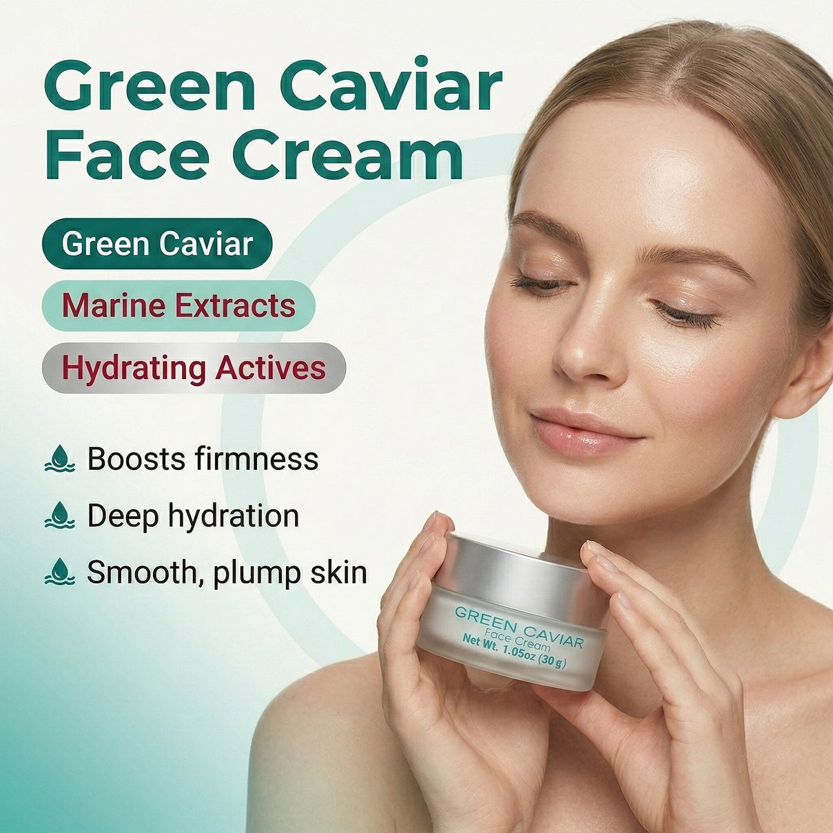 Set of 4- Anti-Ageing Beauty Bundle (Incl. Doctors Formula: Sensitive Redness Reducer, Collagen Booster Drink, Green Caviar Face Cream &amp; Trilogy Eye Contour Cream) 221311639 3