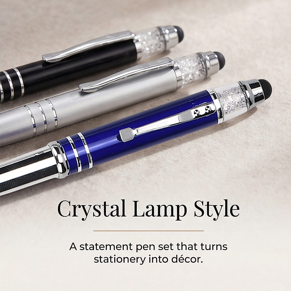 Set of 5 Crystal Lamp LED Ballpoint Pens 8246118 3