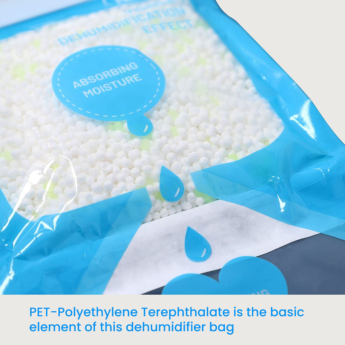 Set of 5 - HOMESMART Hanging Dehumidifier Bag (220gx5) - White &amp; Blue V32515521 8