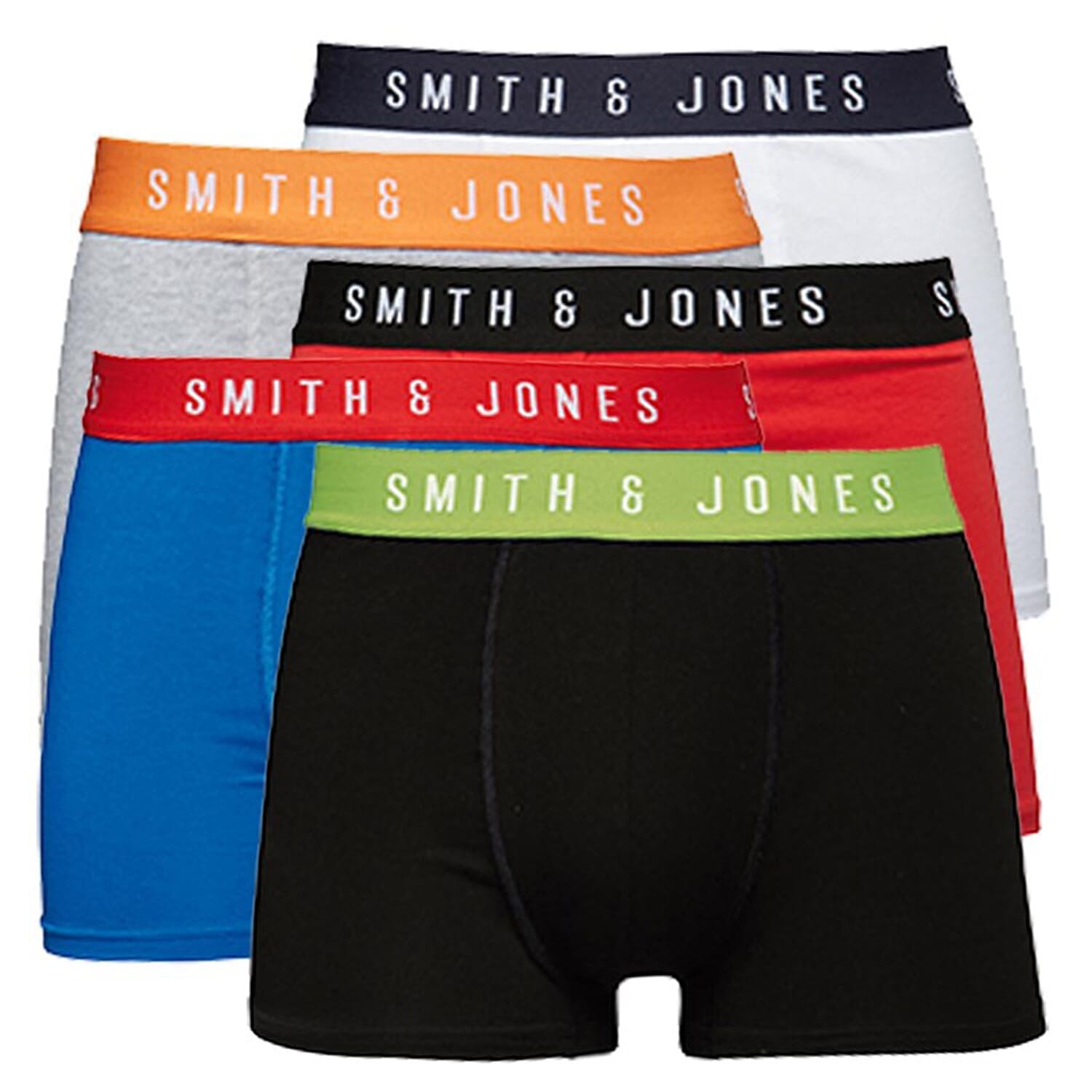 Set of 5 - Smith &amp; Jones 100% Cotton Trunk (Size M) - Multi 7833653 0