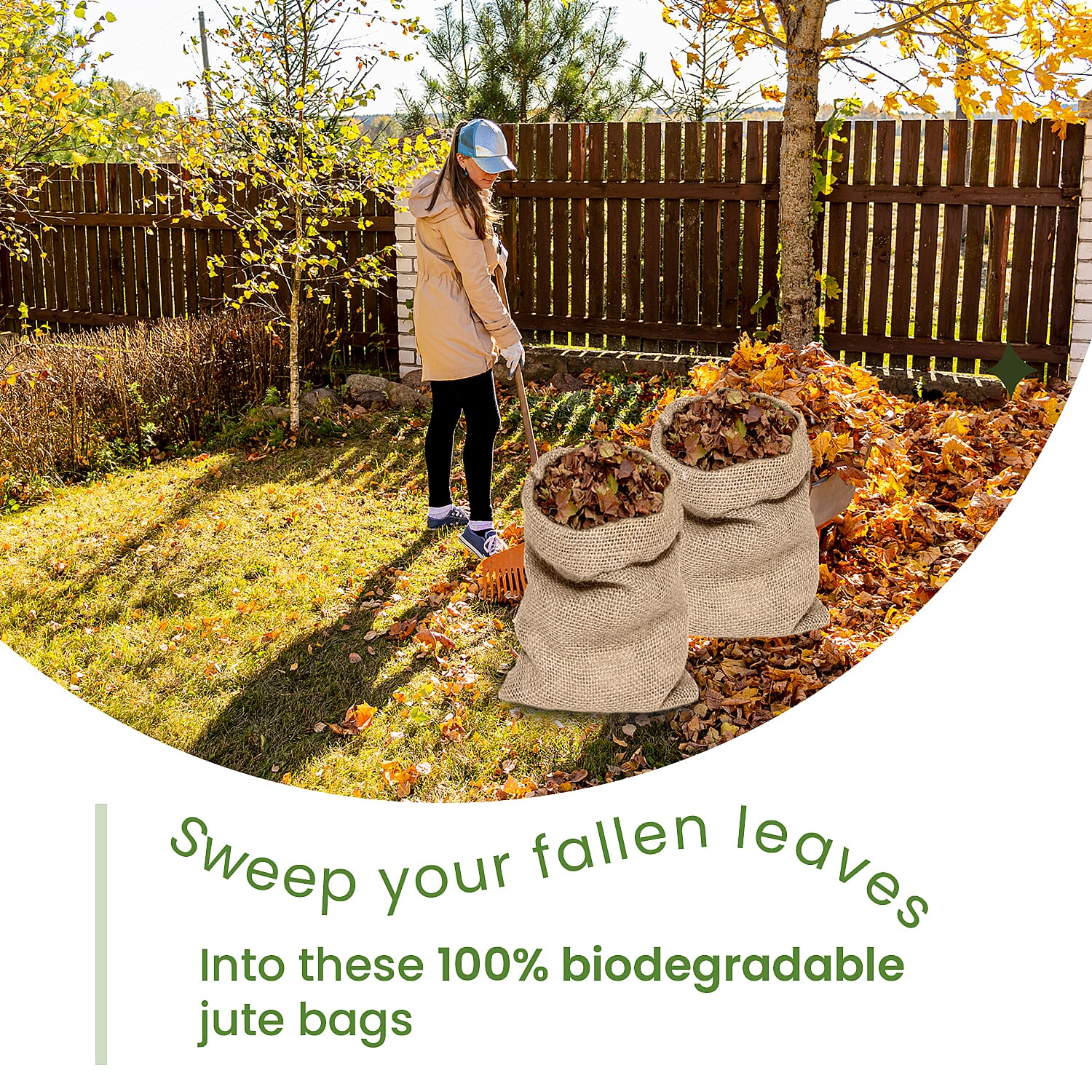 Set of 6 - Biodegradable Garden Bags (Size 95x45 cm) 7320442 1