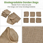 Set of 6 - Biodegradable Garden Bags (Size 95x45 cm)