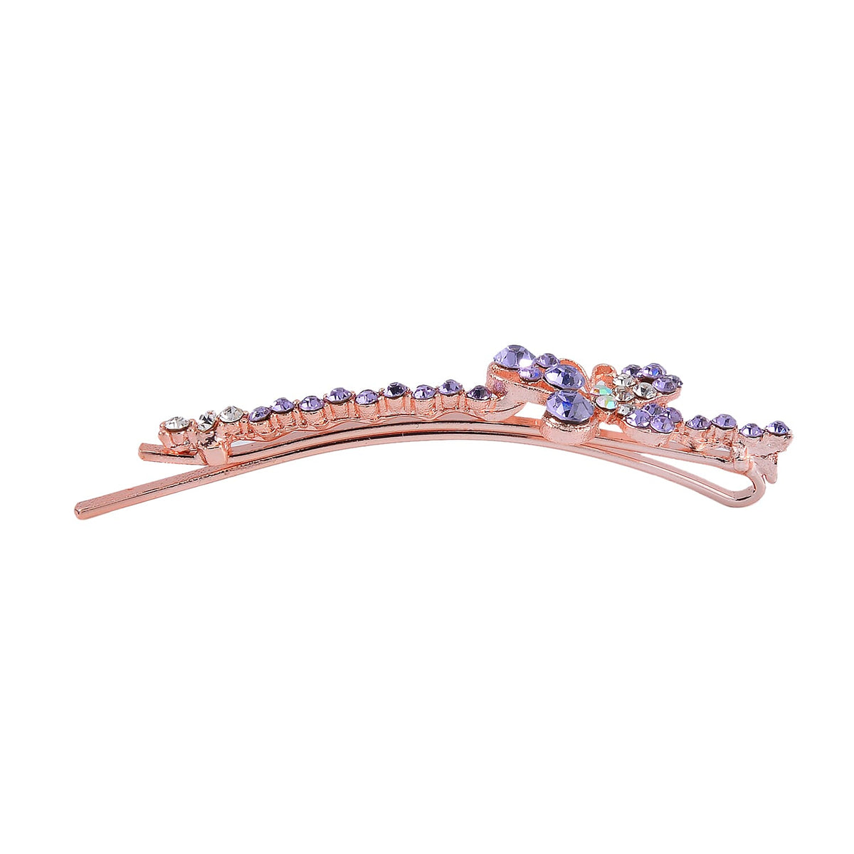Set of 12 - Multi Austrian Crystal Floral Hair Clips 4237601 4