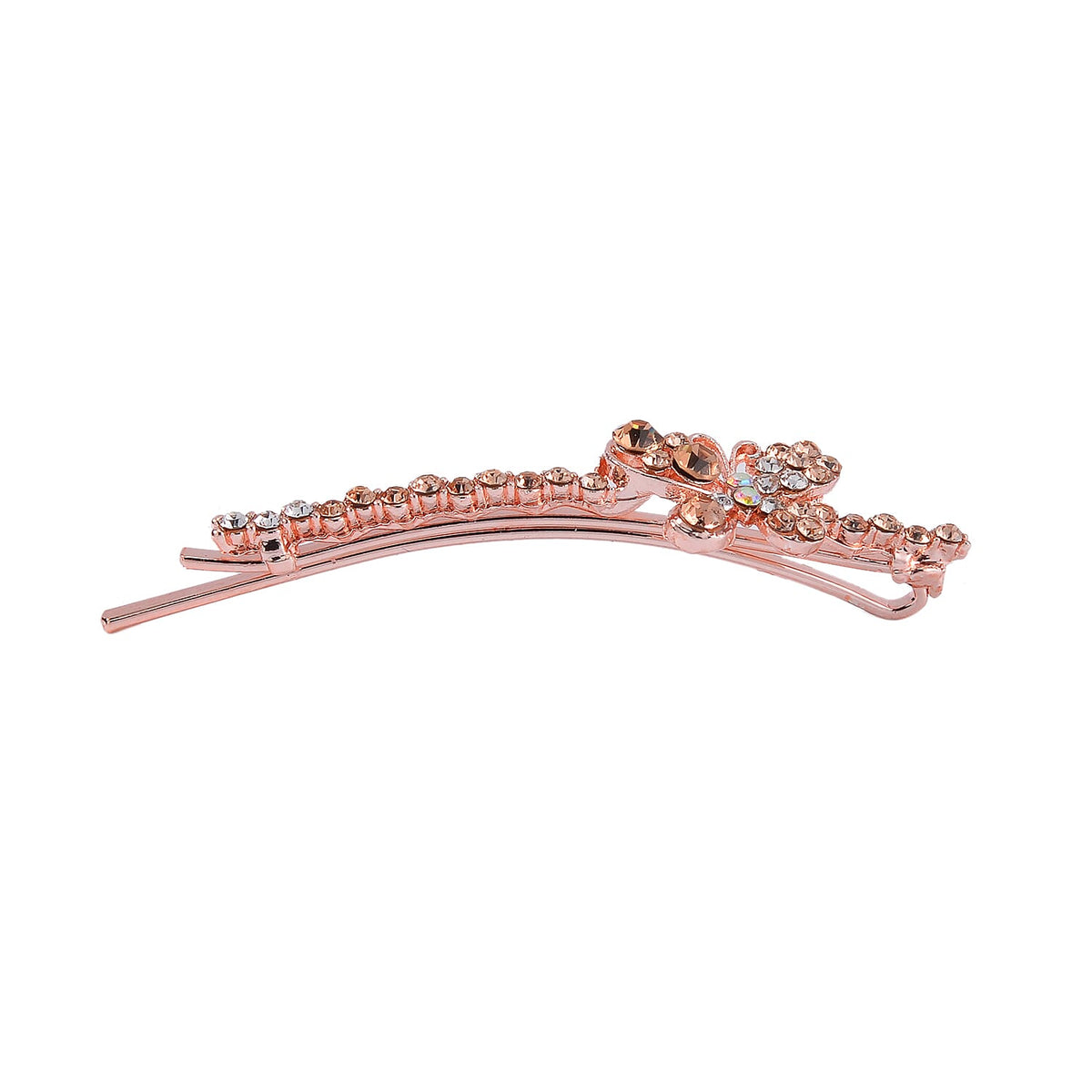 Set of 12 - Multi Austrian Crystal Floral Hair Clips 4237601 6