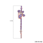 Set of 12 - Multi Austrian Crystal Floral Hair Clips