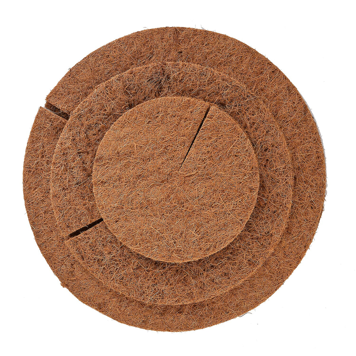 6 Natural Coconut Coir Reduce Weeds Bio Degradable Plant Protectors 7324310 0