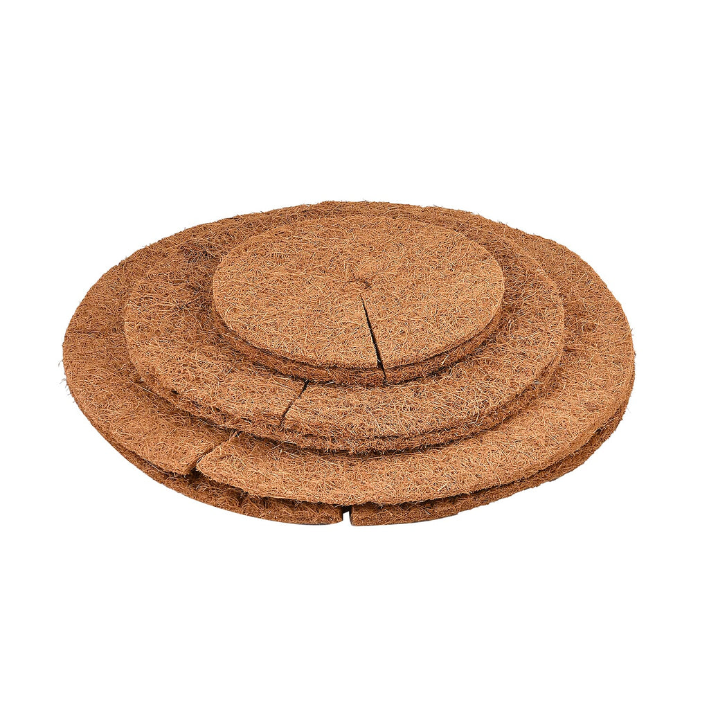 6 Natural Coconut Coir Reduce Weeds Bio Degradable Plant Protectors
