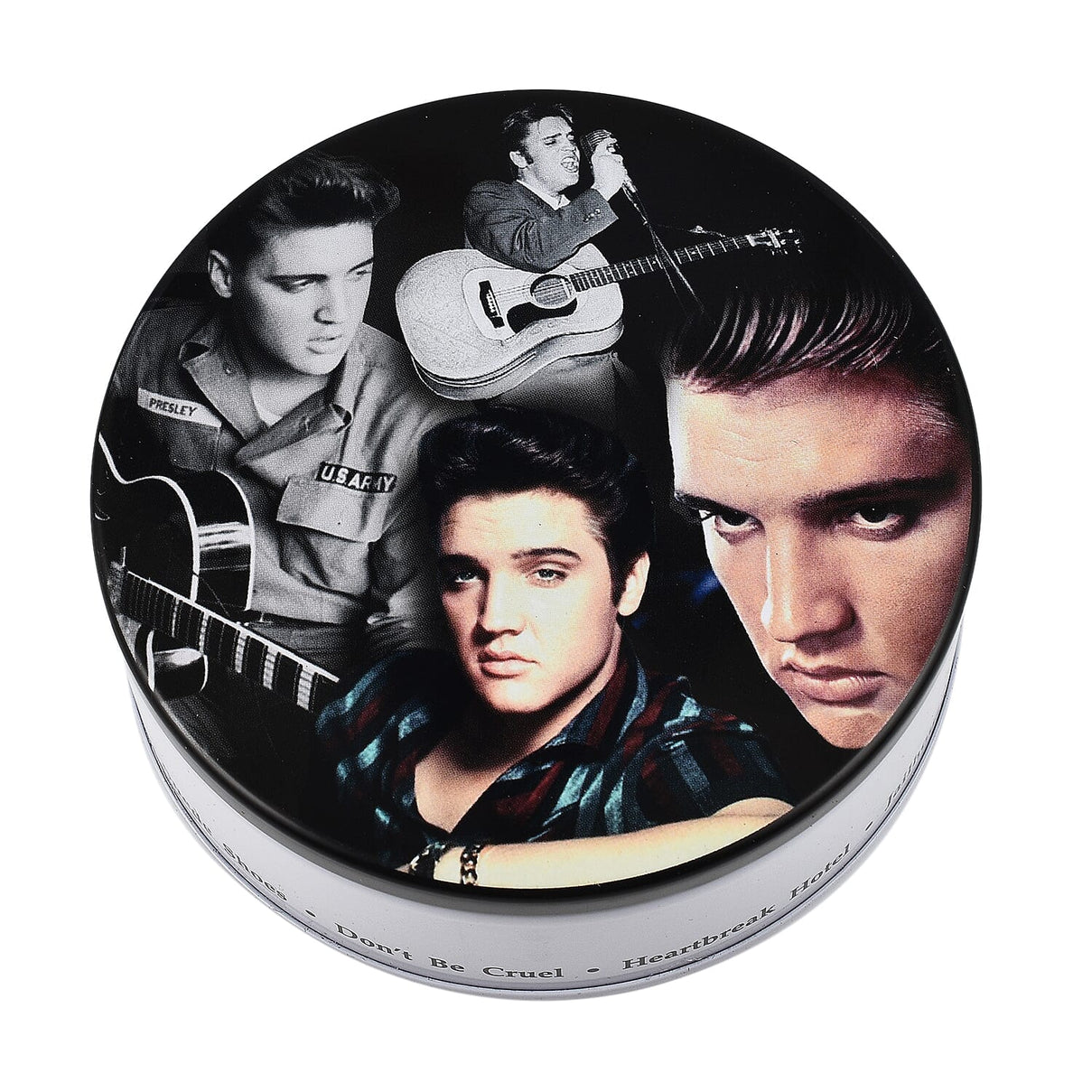 Set of 8 Elvis Presley Music Disc Coasters - Black 7792243 7