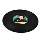 Set of 8 Elvis Presley Music Disc Coasters) - Black