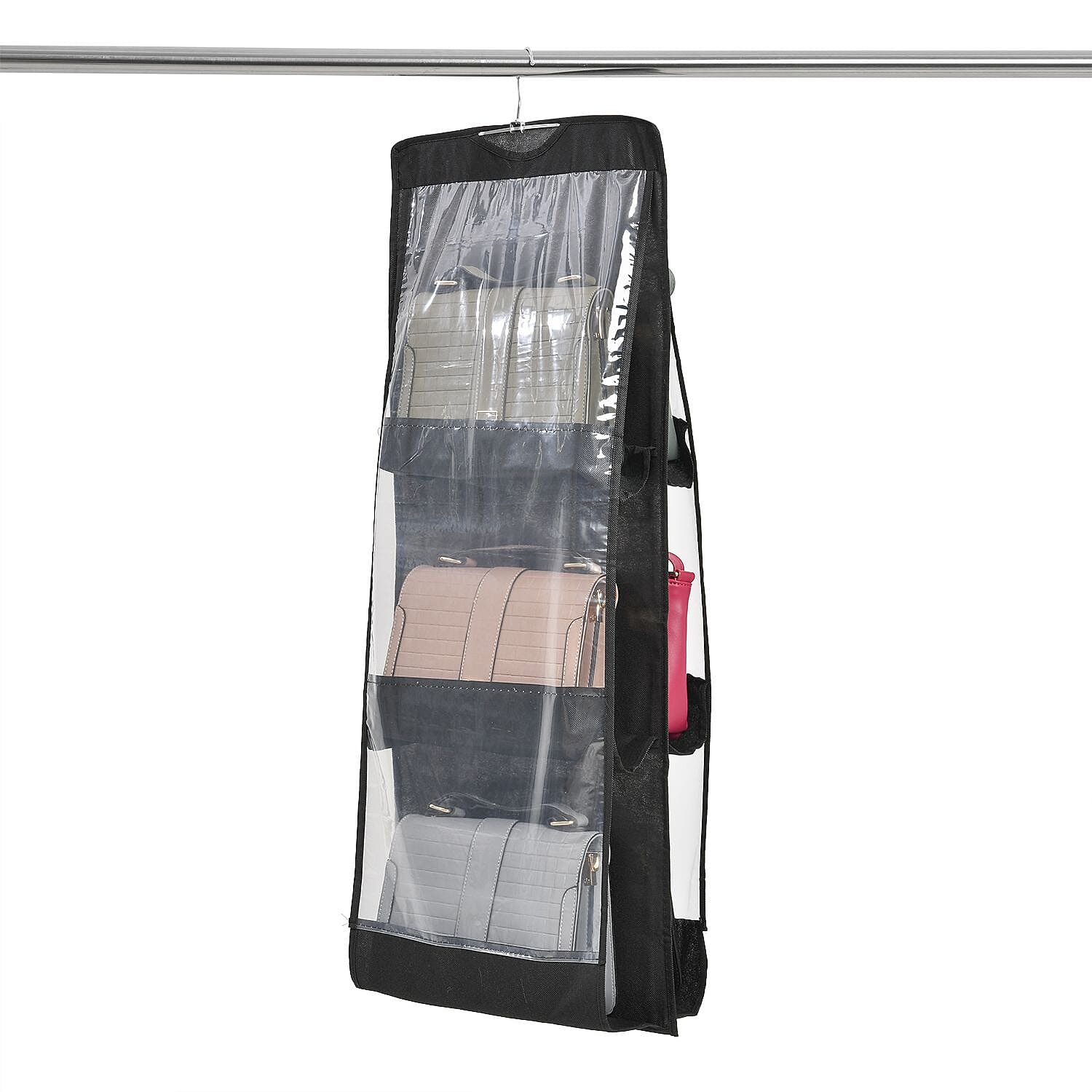 Set of 2 Anti Dust Two-Sided Multi-Purpose Organiser - Black 7193939 1