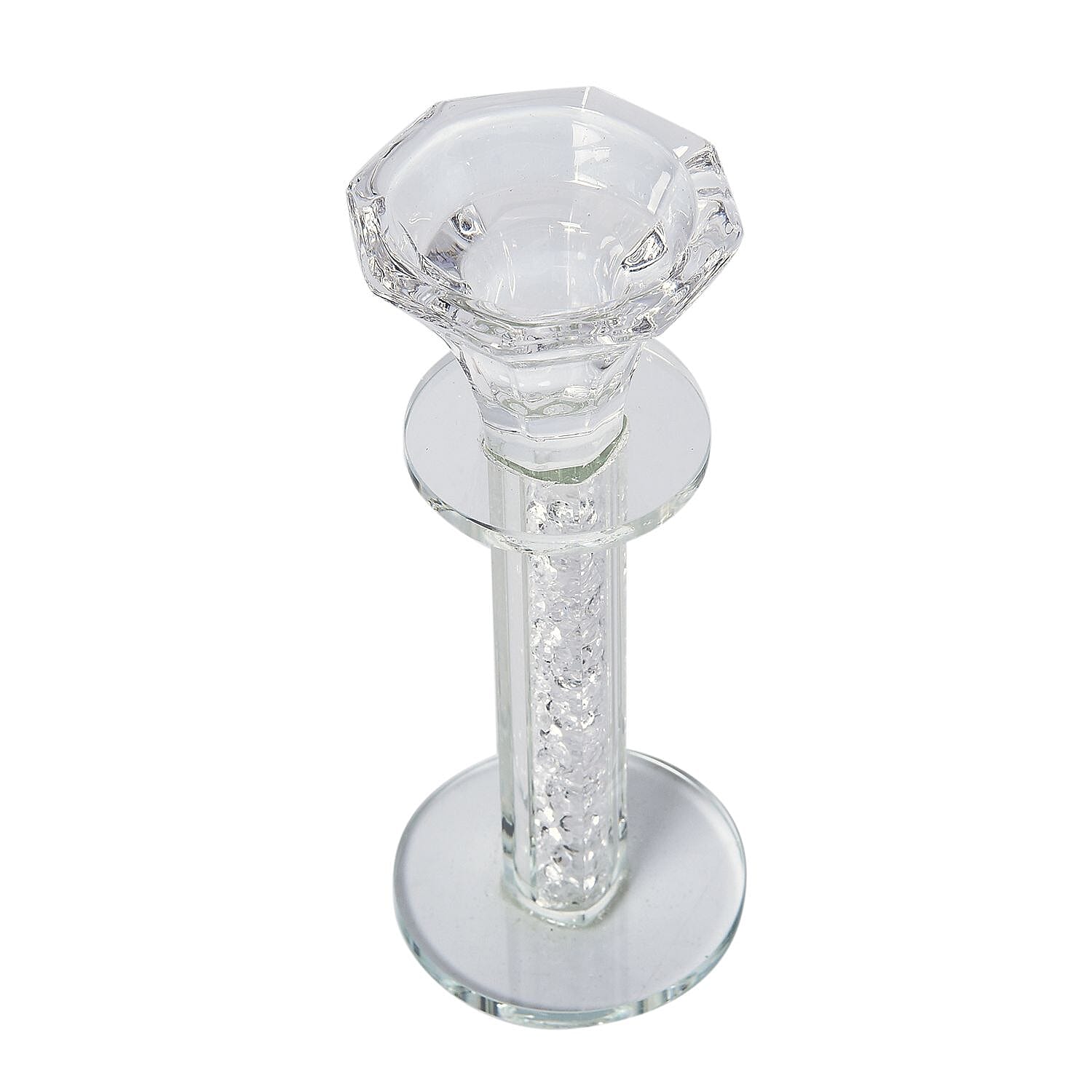 Set of 2 Crystal Candle Holder Size 17x6.5 cm 3455253 3