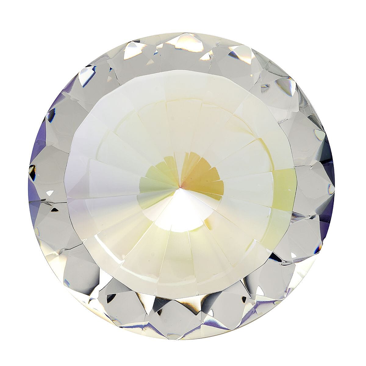 Set of Diamond Shaped Crystal, a Cube Base and a Pair of Gloves - AB Colour (Transparent) 7189122 3