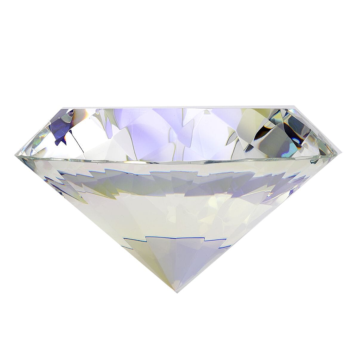 Set of Diamond Shaped Crystal, a Cube Base and a Pair of Gloves - AB Colour (Transparent) 7189122 4