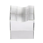 Set of Diamond Shaped Crystal, a Cube Base and a Pair of Gloves - AB Colour (Transparent)