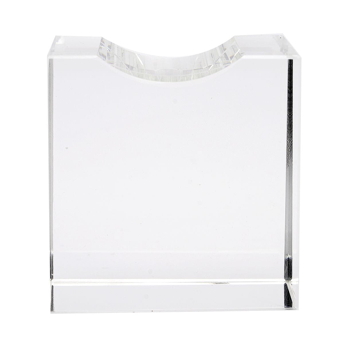 Set of Diamond Shaped Crystal, a Cube Base and a Pair of Gloves - AB Colour (Transparent) 7189122 7