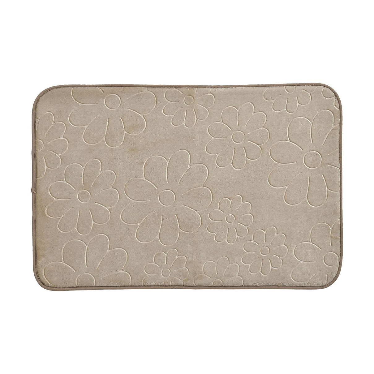 Set of 2 Extra Strong Anti-Slip Bathmat and Toilet Rug - Taupe 7163923 4