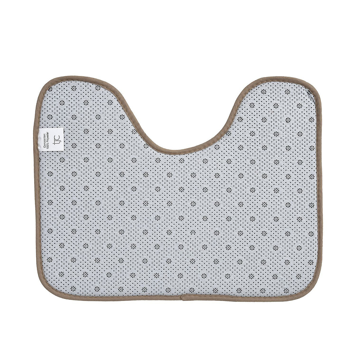 Set of 2 Extra Strong Anti-Slip Bathmat and Toilet Rug - Taupe 7163923 7