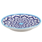 Jaipur Blue - Set of 4 Hand Painted Ceramic Plates (Size 25 Cm) - Blue & White