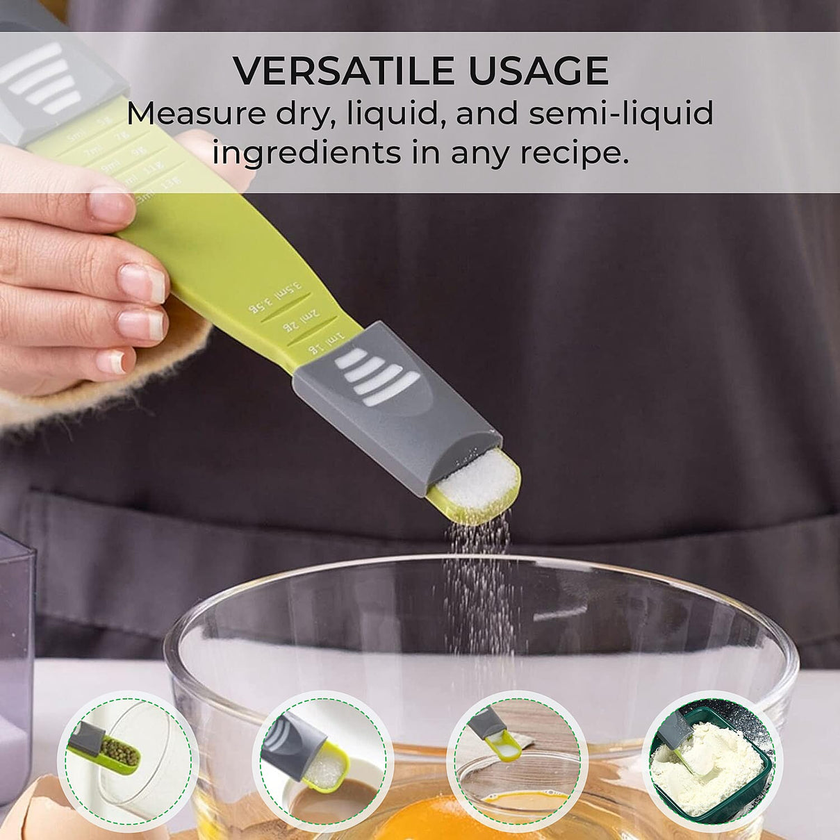 Set of 3 Kitchen Art Adjustable Measuring Teaspoons 7382845 4
