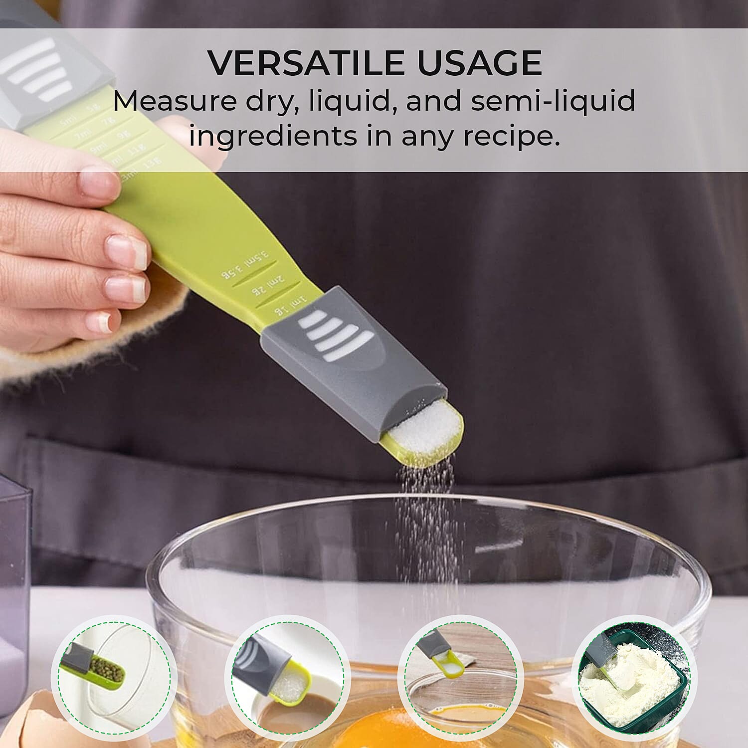 Set of 3 Kitchen Art Adjustable Measuring Teaspoons 7382845 4