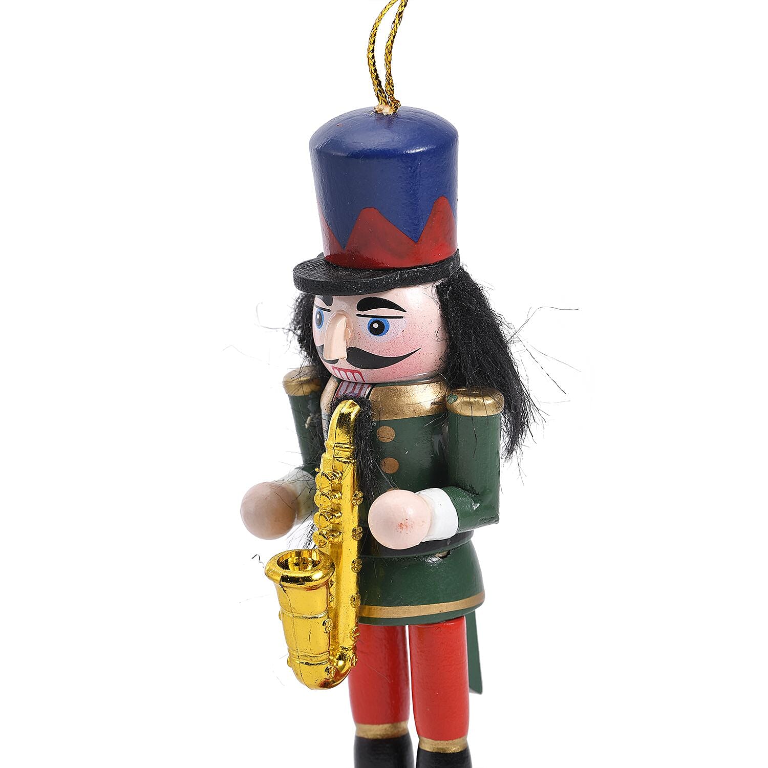 Set of 5 Hanging Wooden Soldier Shaped Nutcrackers - Multi 8900313 4