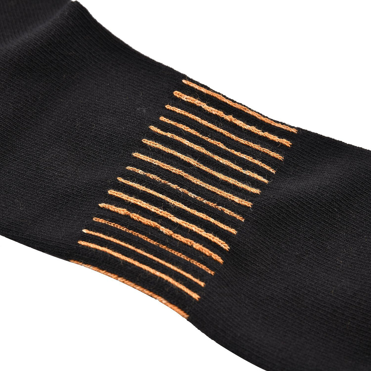 2 Pairs Antibacterial Copper Infused Compression Long Socks (Size L-XL, 9 to13) - Black 7132954 3