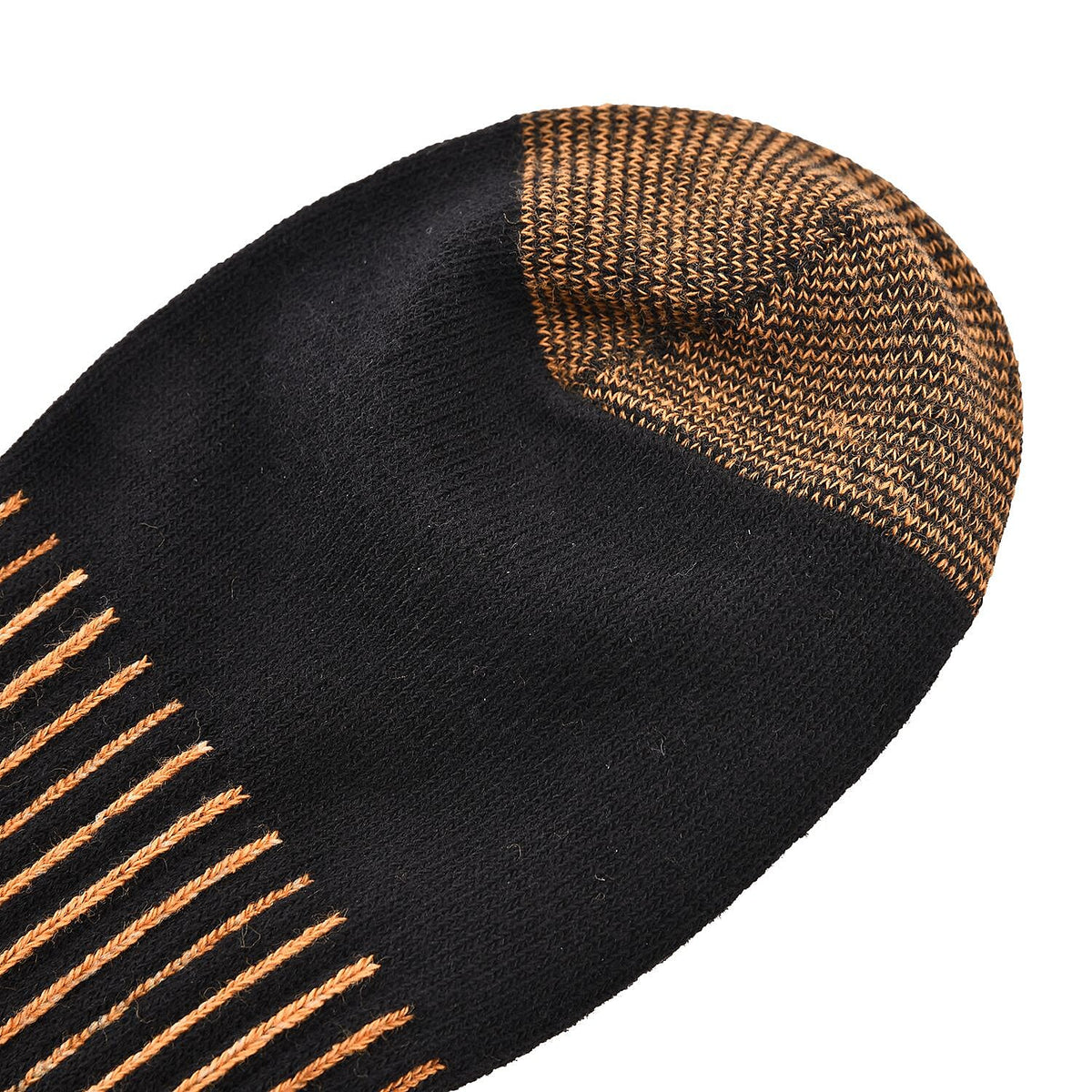 2 Pairs Antibacterial Copper Infused Compression Long Socks (Size L-XL, 9 to13) - Black 7132954 5