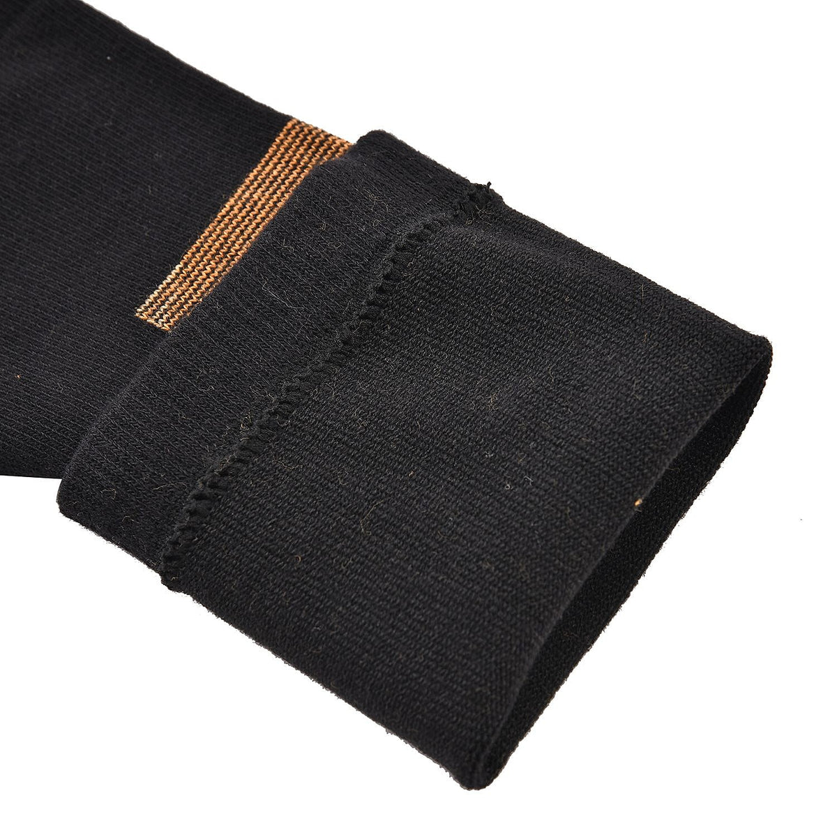 2 Pairs Antibacterial Copper Infused Compression Long Socks (Size L-XL, 9 to13) - Black 7132954 6