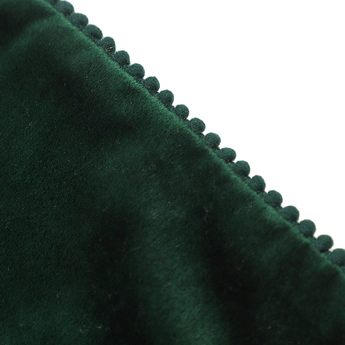 Set of 2 Solid Velvet Cushion Covers with Pom Poms 6294453 12