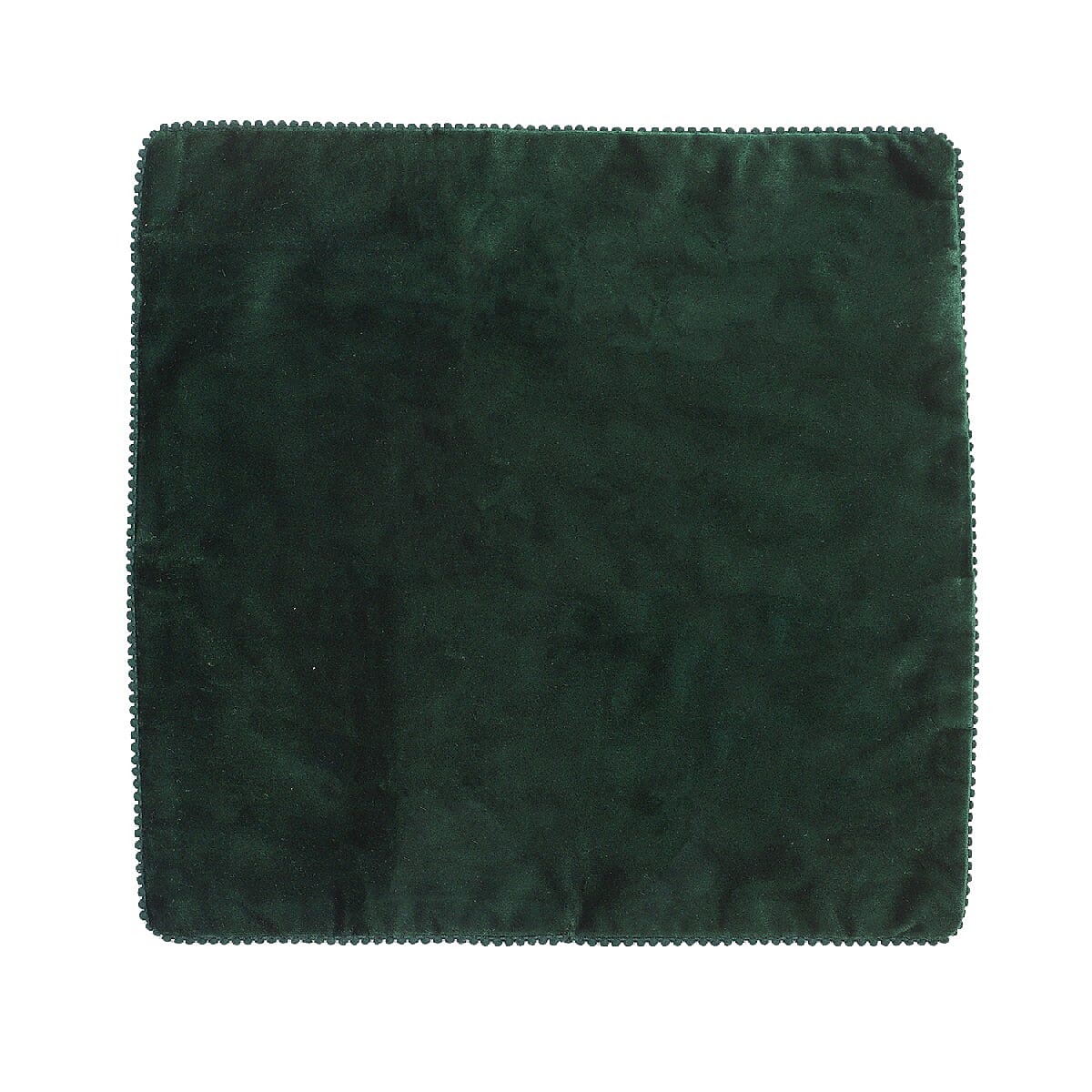 Set of 2 Solid Velvet Cushion Covers with Pom Poms 6294453 3