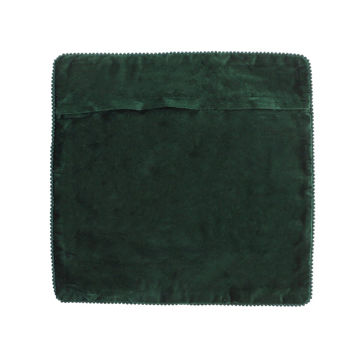 Set of 2 Solid Velvet Cushion Covers with Pom Poms 6294453 4