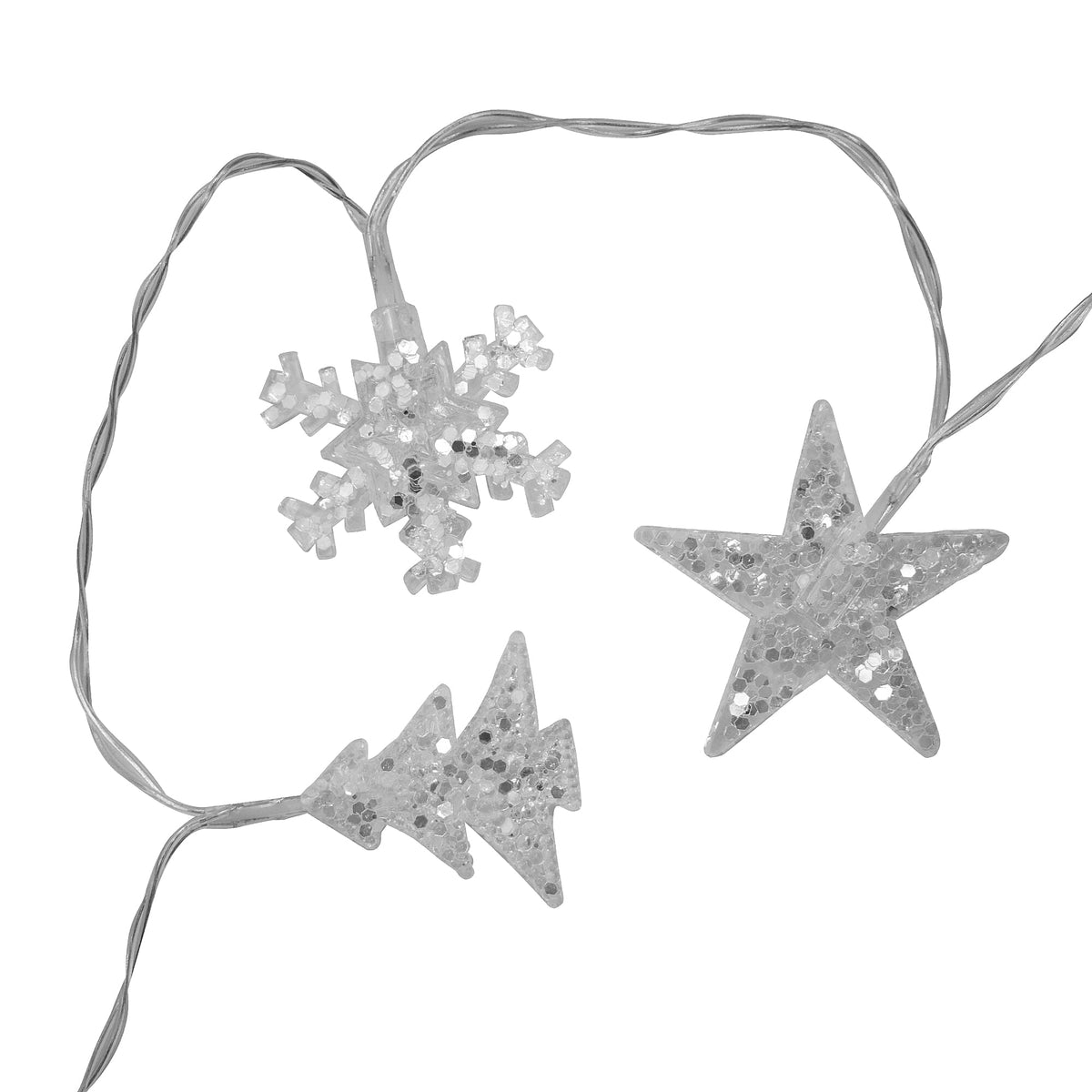 Set of 2 Star and Tree String Lights  - Requires 4AA Batteries (not incld) 8727712 1