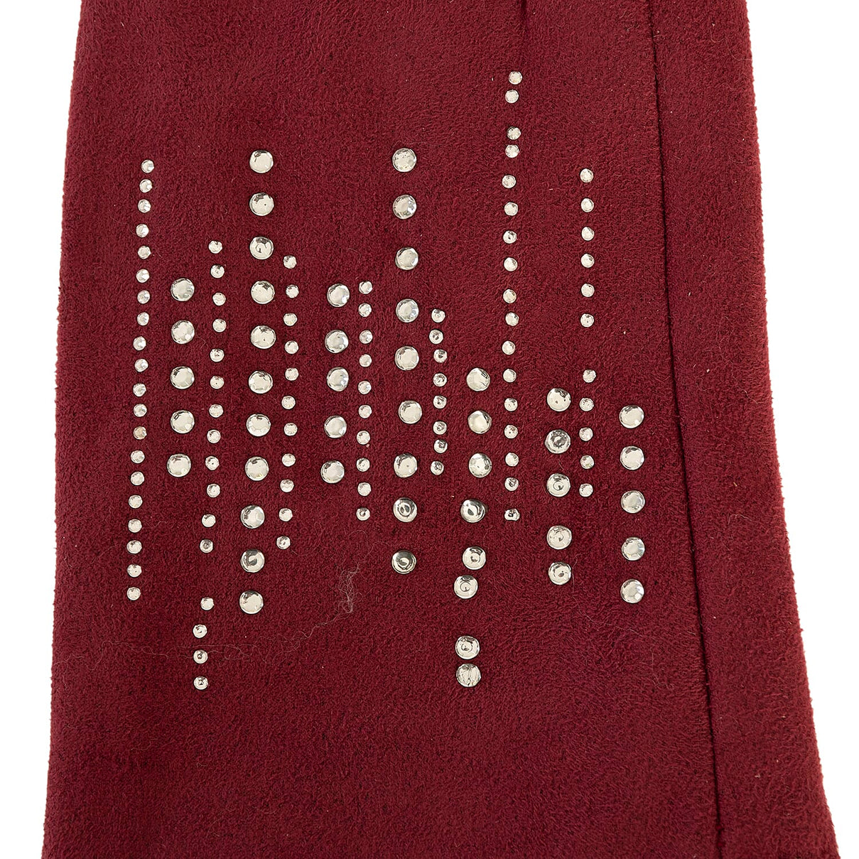 Set of Winter Scarf (Grey) and Gloves (Marroon) 7970226 6