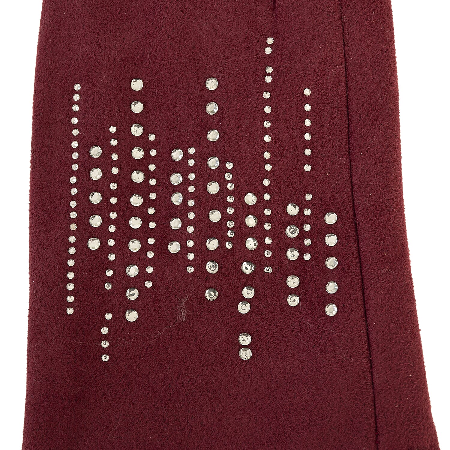 Set of Winter Scarf (Grey) and Gloves (Marroon) 7970226 6