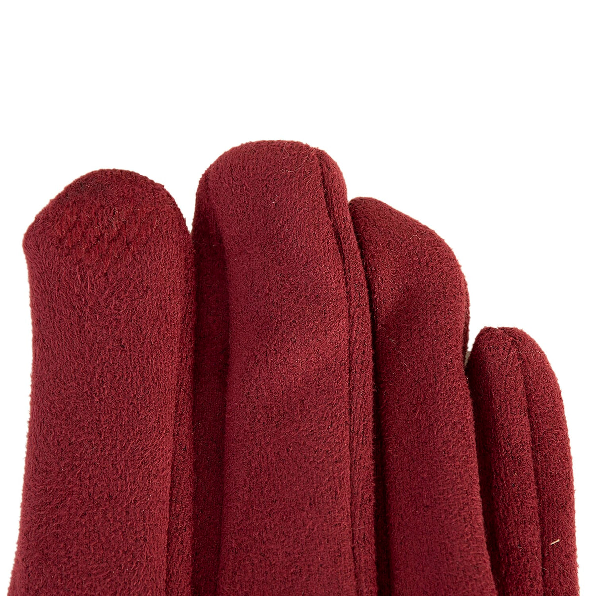 Set of Winter Scarf (Grey) and Gloves (Marroon) 7970226 7
