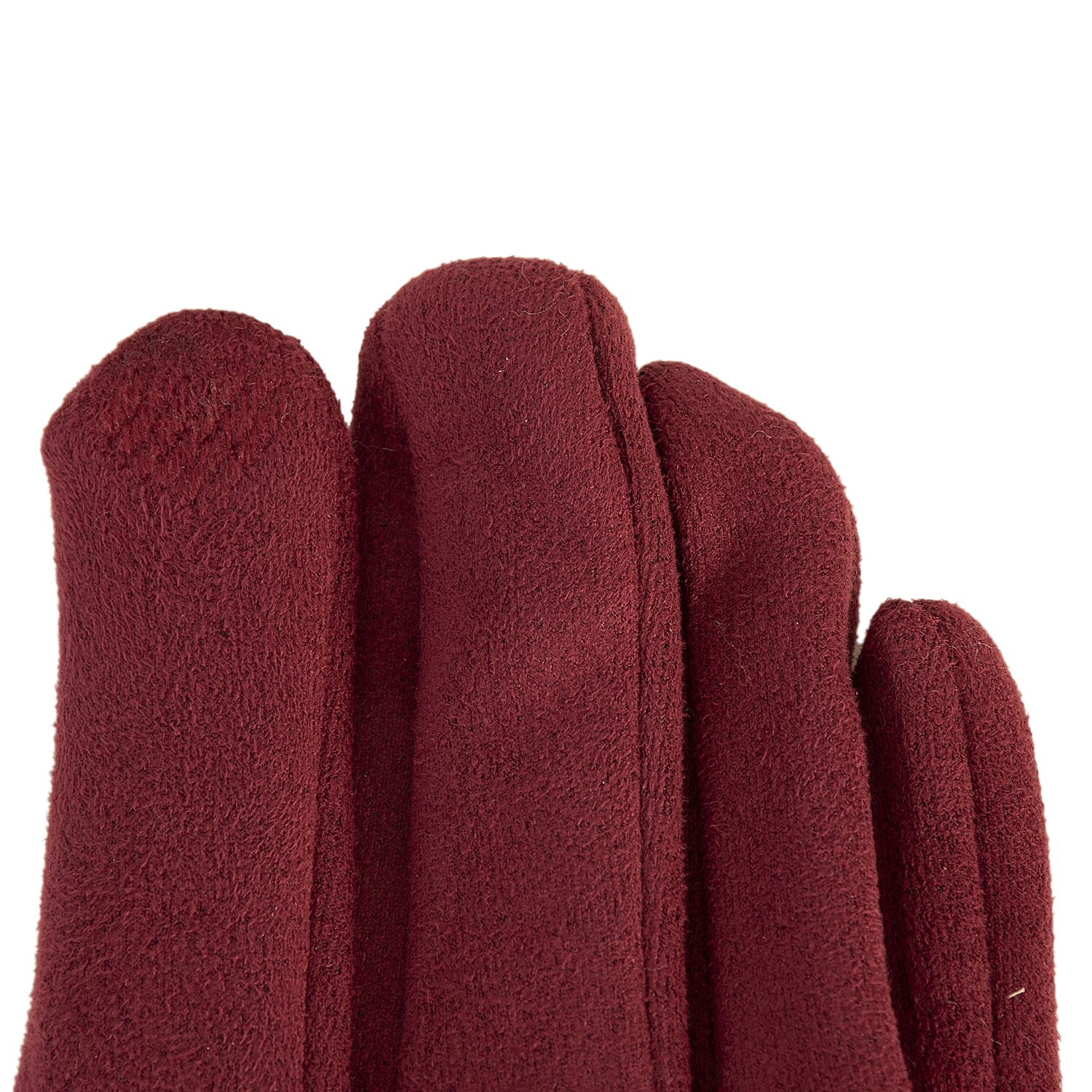Set of Winter Scarf (Grey) and Gloves (Marroon) 7970226 7