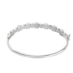 Shades Of Amber - Multi Amber Bangle (Size 7.5) in Sterling Silver, Silver Wt 10.14 GM